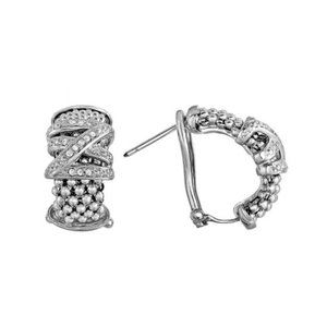 COPY - 18X5mm Popcorn Textured Half Moon W/ Diamond